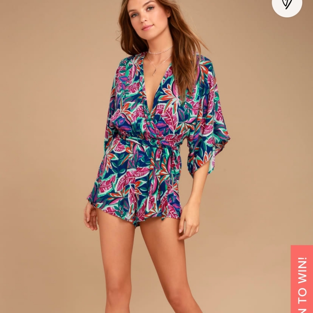 Hypnotized Purple Print Romper